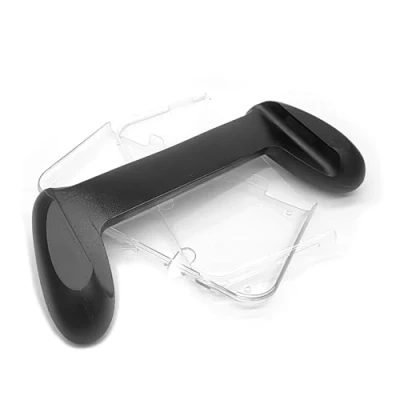 Bild av Anpassade New3DSXL handgrepp + skyddande kristallskal, för nya 3DS New3DS XL/LL 3DSXL 3DSLL handhållen konsol, halkfri komfort spelhandtag delat klart hårt hölje fodral repsäkert