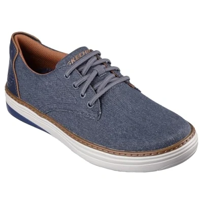 Bild av Skechers herr Hyland Ratner vardagsskor, Marinblå canvas, 39.5 EU