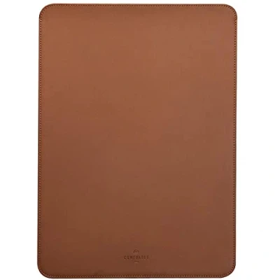 Bild av Comfyable Laptopfodral 14 tum kompatibelt med MacBook Pro 2021 M1 A2442 och äldre version 13 13,3 Pro/MacBook Air, fodral i fuskläder, brunt