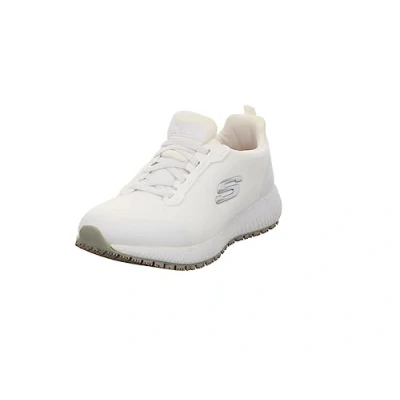 Bild av Skechers Squad Sr sneakers för kvinnor, Vit platt stickad, 42 EU