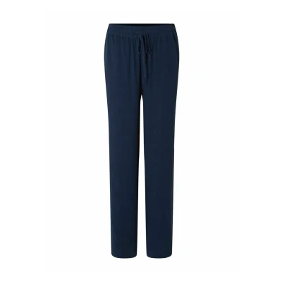 Bild av Selected Femme SLFViva Gulia HW Long Sun Pant NOOS Byxor Dark Sapphire 34