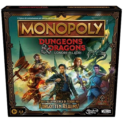 Bild av Monopoly Dungeons &amp; Dragons The Honor of Thieves spel för 25 spelare Åldrar 8+
