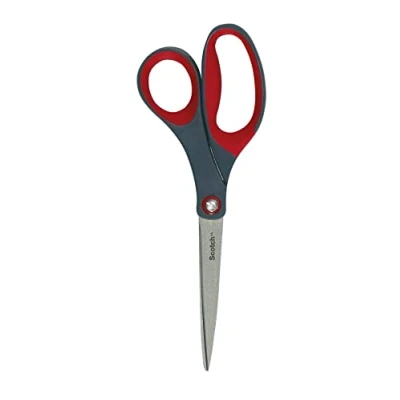 Bild av Scotch 1448 precisionssax (asymmetrisk, komforthandtag, 20 cm) röd/grå
