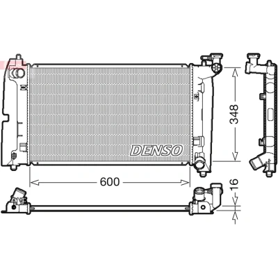 Bild av Kylare, motorkylning Denso DRM50085
