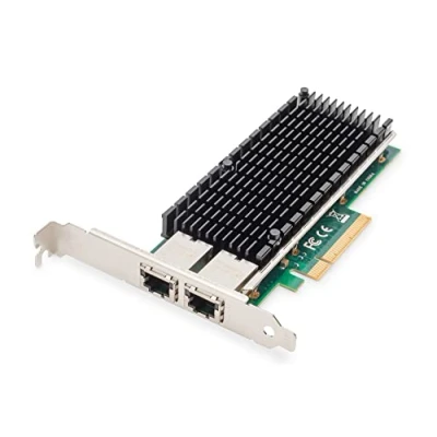 Bild av DIGITUS 10 Gigabit Ethernet Server nätverkskort 2 port RJ45 NIC Intel X540 BT2 10/100/1000/10000 Mbps
