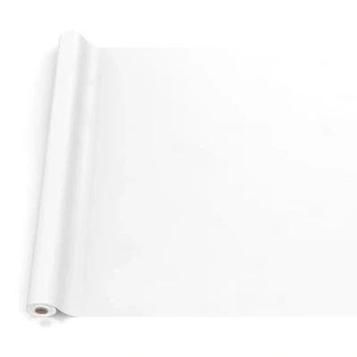 Bild av vaxduk bordsduk tvättbar trädgårdsduk utomhus inomhus 120 x 140 cm skärkant vit