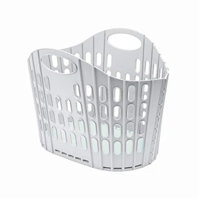 Bild av Addis Vik Flat Easy Store tvättkorg korg, grå och mynta, 38 liter 518163