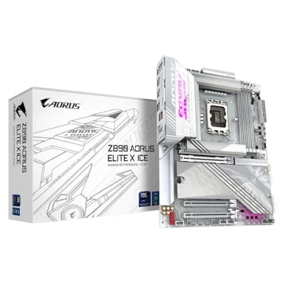 Bild av GIGABYTE Z890 AORUS ELITE X ICE Moderkort Intel LGA1851 socket DDR5 RAM ATX