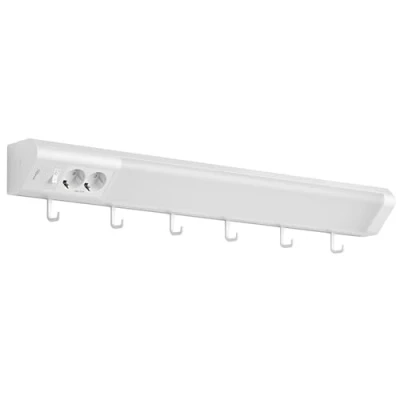 Bild av Oktaplex Talin infälld lampa med uttag 76 cm kök 230 V LED varm vit 3 000 Kelvin 1635 lumen 14,8 W strömbrytare,