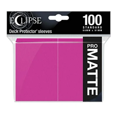 Bild av Ultra Pro E 15621 Eclipse standard matt ärmar 100 pack het rosa