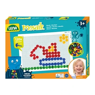Bild av Lena Mosaik SM35627, 3 År, Pojke/flicka, Förskola, Multifärg, 120 styck, Tjeckien