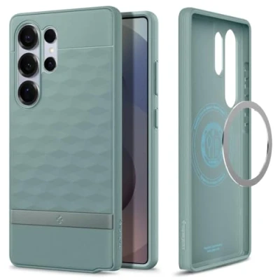 Bild av Spigen Parallax MagFit Case för Samsung Galaxy S25 Ultra Skal Fodral, Kompatibel med MagSafe Sage Green