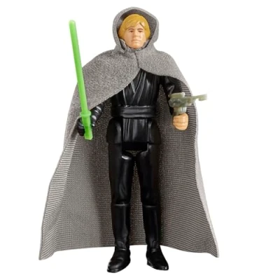 Bild av Star Wars Hasbro Retro Collection, Luke Skywalker (Jedi Knight), Jedi Return, samlarfigur, 9,5 cm skala, från 4 år, F7274, flerfärgad