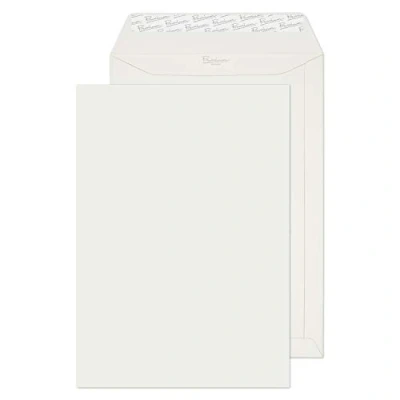 Bild av Blake Business C4 324 x 229 mm 120 gsm skal och försegla fickkuvert (37653) lysande vit väv förpackning med 20