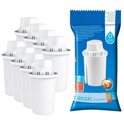 Bild av DAFI Universella vattenfilterpatroner vattenfilter, plast, vit, 6 stycken (1 pack),