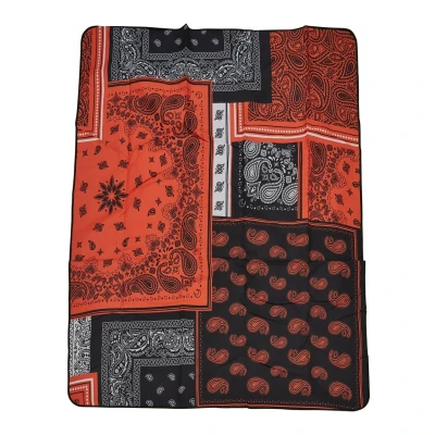 Bild av Urban Classics Patchwork Print Liggunderlag, Storlek: One Size, Black orange