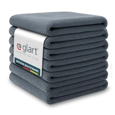 Bild av Glart (exklusiv) 4747 7er All Around car lackskonsam, fluffig mikrofiberduk 380 GSM bil motorcykel och polermaskin, Detailing mikrofiber polerduk set, luddfri, absorberande 40 x cm
