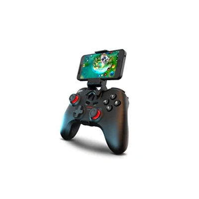 Bild av KROM Gamepad KENZO NXKROMKNZ Trådbunden och trådlös gamepad, utformad för tävling, konfigurerbara knappar, stöd PC, SWITCH, ANDROID, IOS, PS3, PS4, Smartphone, Svart