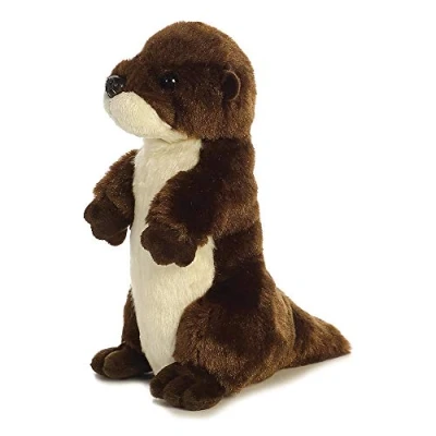 Bild av Aurora, 31704, Mini Flopsies River Otter, 20 cm, mjuk leksak, (brun/vit)