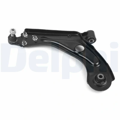 Bild av DELPHI TC8822 Länkarm, hjulupphängning med spindelled framaxel vänster Länkarm (tvär ) stålplåt PEUGEOT: 308 II Hatchback
