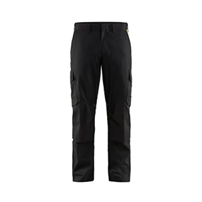 Bild av INDUSTRIBYXA 1448 1832 STRETCH KNÄSKYDDSFICKA SVART/GUL D128 Beijerbygg Byggmaterial