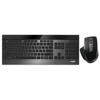 Bild av Rapoo 9900m clavier Souris incluse QWERTZ Noir