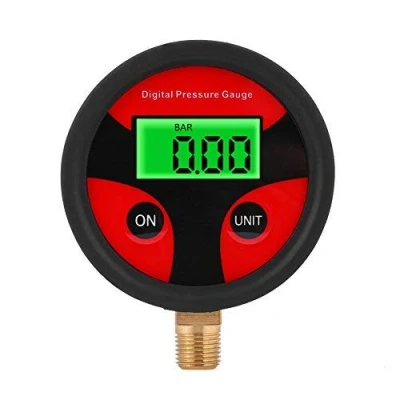 Bild av 0 200 PSI bildäck tryckmätare digital LCD däck lufttrycksmätare mätare för bil lastbil motorcykel mätinstrument manometer vattenmätare