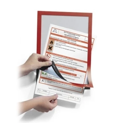 Bild av Cadre Photos Magnétique Durable Duraframe Rouge 23,6 x 32,3 cm (2 Unités)