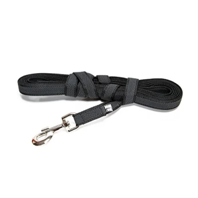 Bild av Julius K9 C&amp;G Super grip leash black/grey 20mm/10.0m with handle
