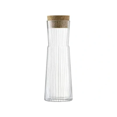 Bild av LSA Gio linjekaraff och korkpropp 1,35 L klar 1 enhet munblåst &amp; handgjort glas GI25