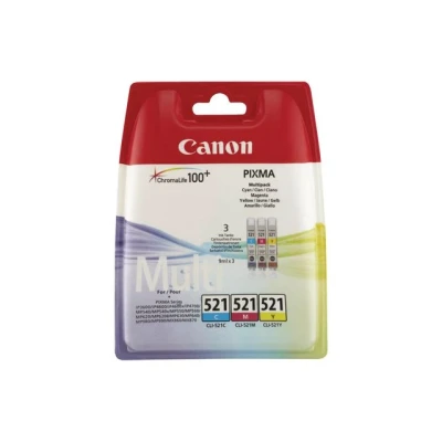 Bild av Multipack cartouches d&#039;encre CANON CLI 521 Cyan/Magenta/Jaune