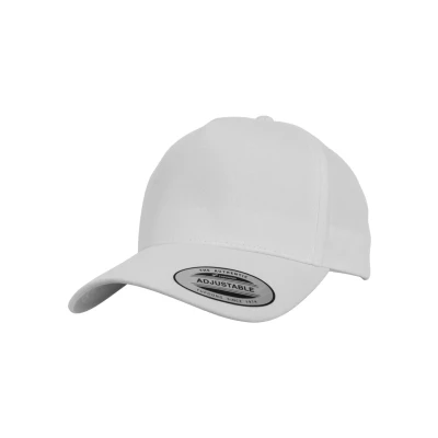 Bild av Flexfit 5PANEL Curved Classic Snapback Keps, Storlek: One Size, White