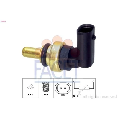 Bild av FACET 7.3412 Sonde De Température Liquide Refroidissement LAND ROVER: Discovery Sport, Range Rover JAGUAR: E Pace