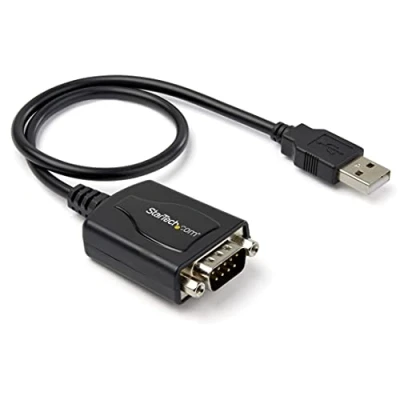 Bild av StarTech.com 1 Port Professional USB till seriell adapter kabel med COM Retention