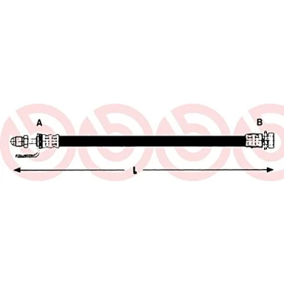 Bild av BREMBO T 24 134 Flexible De Frein 370 F10X1 FORD: Transit Connect Mk1 Van, Tourneo