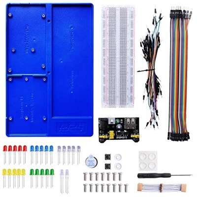 Bild av GeeekPi Raspberry Pi 4 hållare ABS brödkorthållare kit för 4B, 3B+, 3B, 2B, B+, noll, Zero W, Arduino UNO, Mega 2560 (blå)