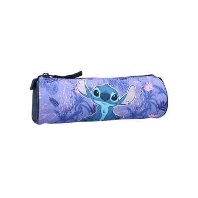 Bild av mybagstory Stitch pennfodral för flickor lila barn skola grundskola dagis daghem storlek 21 cm, lila, Klassisk