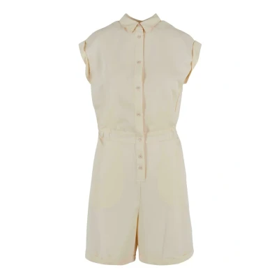 Bild av Urban Classics Twill Overall / Jumpsuit, Storlek: XS, Whitesand