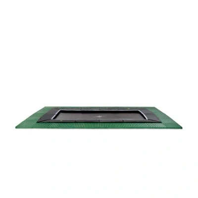 Bild av Exit Dynamic Marktrampolin 244X427Cm Med Freezone Säkerhetsplattor Svart