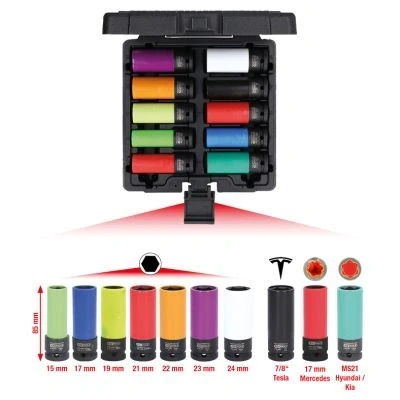 Bild av KS TOOLS 515.0890 Coffret de douilles à choc