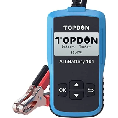 Bild av Topdon AB101 12 V bilbatteritestare 100 2000 CCA professionell lastanalysator och generator på vevsystem laddningssystem skanningsverktyg för bilar/SUV/lätta lastbilar