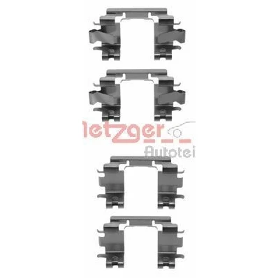 Bild av METZGER 109 1257 Kit d&#039;accessoires, plaquette de frein à disque HONDA: CRX 3, CIVIC 6 Hatchback, Fastback