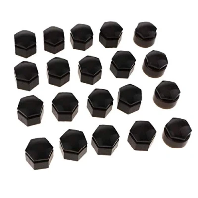 Bild av N/A Bilhjul Däck Mutter Lock Dammskydd Keps Skydd Nav Skruv Svart 20 Set 22 mm