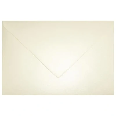 Bild av Netuno 25 kuvert pärlemor grädde DIN C5 162 x 229 mm 120 g Aster metallic Cream vackra stora metalliska glänsande för inbjudningskort bröllopskort