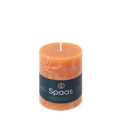 Bild av Spaas rustikt blockljus 70/95 mm 35 timmar orange