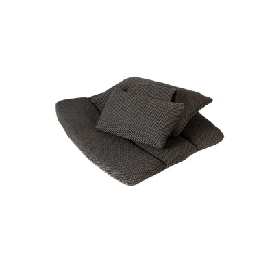Bild av Cane line Breeze Highback Lounge Chair Cushion Kuddar för utomhusbruk Dark grey Focus B: 75 x D: 55 H: 2 cm