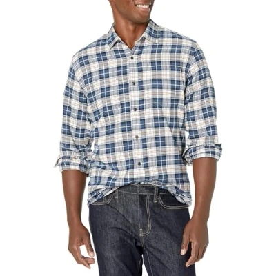 Bild av Amazon Essentials Men&#039;s Långärmad flanellskjorta (finns i Big &amp; Tall), Flerfärgad Rutig, XL