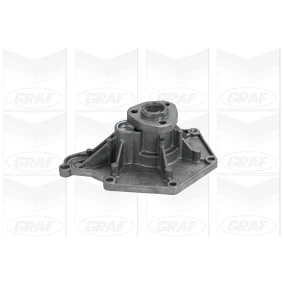Bild av GRAF PA1050 Pompe à eau avec joint d&#039;étanchéite mécanique Laiton pour système dentrainement courroie trapézoïdale nervures AUDI: Q5, A4 B8 Avant
