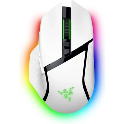 Bild av Razer Basilisk V3 Pro anpassningsbar trådlös spelmus med HyperScroll lutande hjul (Focus 30K optisk sensor, 13 zoners krombelysning, 10+1 programmerbara knappar) Vit