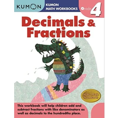 Bild av Grade 4 Decimals &amp; Fractions (Kumon Math Workbooks)